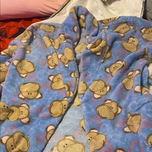 Cozy Blue Monkey Print Women's Robe